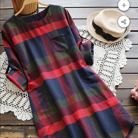 Cupshe Dresses & Skirts - NWT Cupshe Plaid Dress